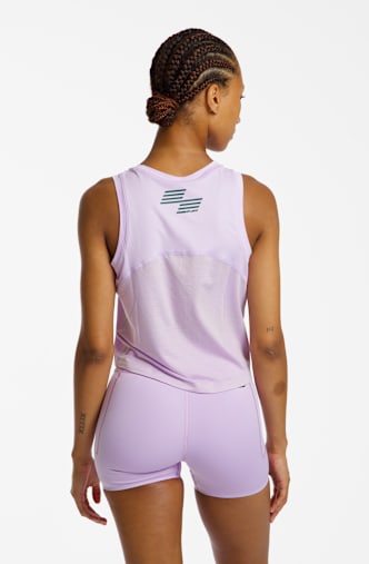 PUMA x HYROX Cloudspun Thermoadapt Crop Damen Top Flieder