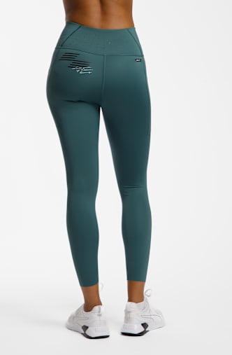 PUMA x HYROX PWRMODE Damen 7/8 Tight Grün