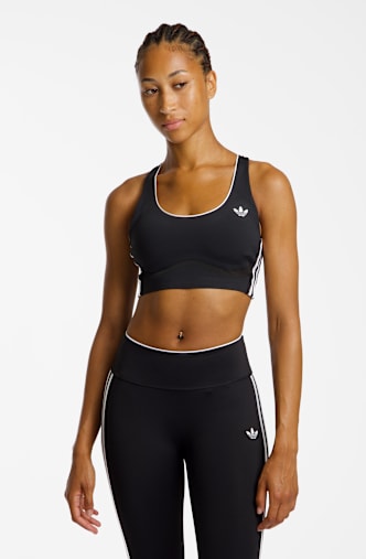 adidas Originals Medium Damen Sport-BH Schwarz
