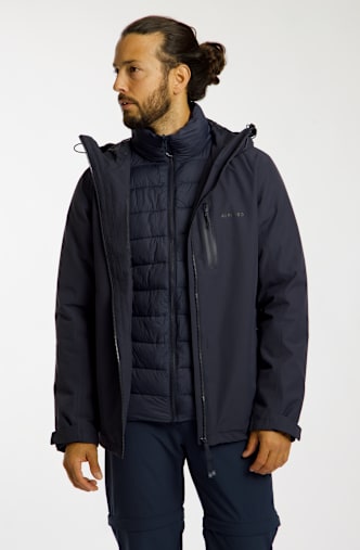 46 NORD 3in1 Herren Outdoorjacke Dunkelblau