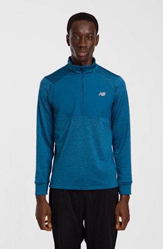 New Balance Athletics Heat Grid Herren Longsleeve Blau