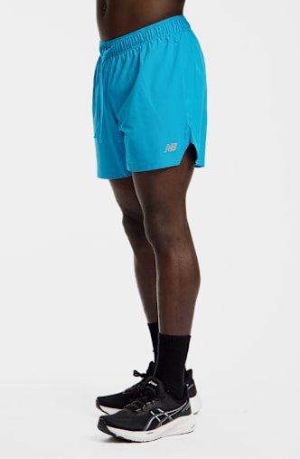 New Balance RC Seamless 5" short hommes Turquoise