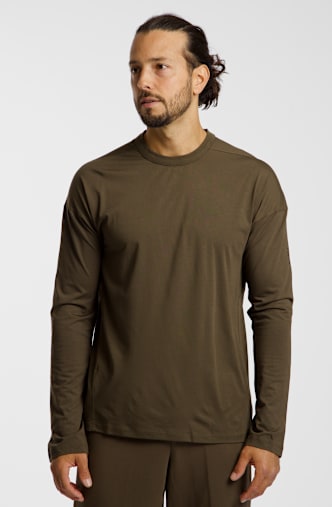 Nike ImpossiblySoft Dri-FIT longsleeve hommes Marron