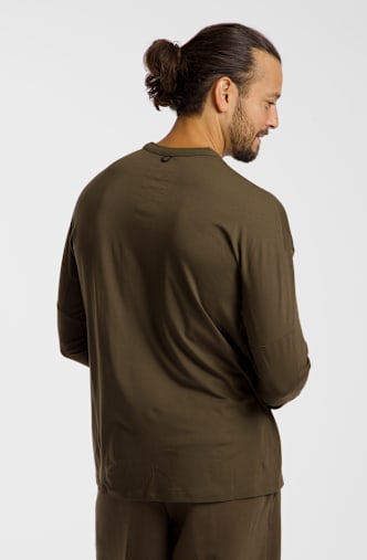 Nike ImpossiblySoft Dri-FIT longsleeve uomo Marrone
