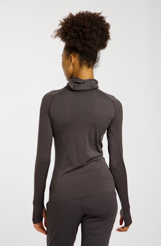 POWERZONE Seamless hoodie donna Marrone