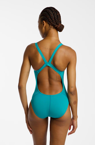 Nike Hydrastrong Solid Damen Badeanzug Türkis