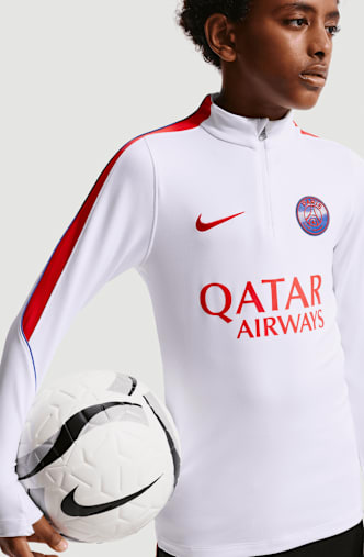 Nike Paris Saint-Germain Dri-FIT Strike longsleeve bambini Rosso