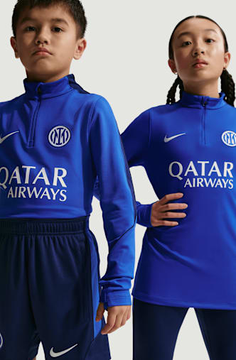 Nike Inter Milan Dri-FIT Strike longsleeve enfants Bleu