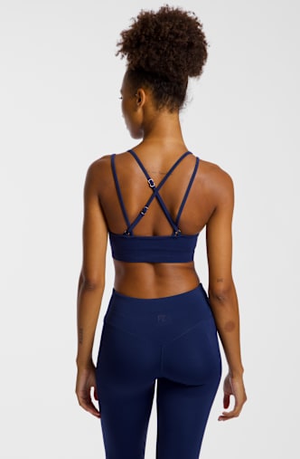 POWERZONE Seamless Light Damen Sport-BH Blau