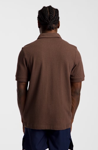 Kappa Izzy Jacquard Herren Poloshirt Braun