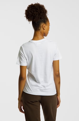 Kappa Sylvie Logo Damen T-Shirt Weiss