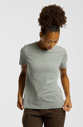 Kappa Sylvie Logo Damen T-Shirt Grau