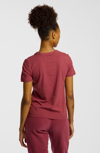 Kappa Sylvie Logo t-shirt femmes Bordeaux