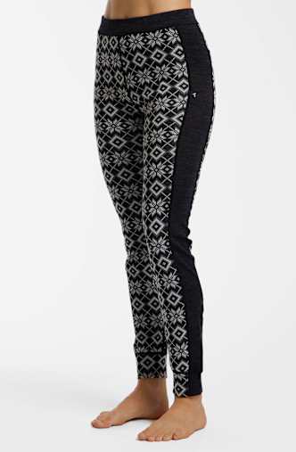 ALBRIGHT Merino pantalon thermique femmes Noir