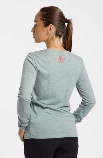 46 NORD Merino-Mix longsleeve donna Verde