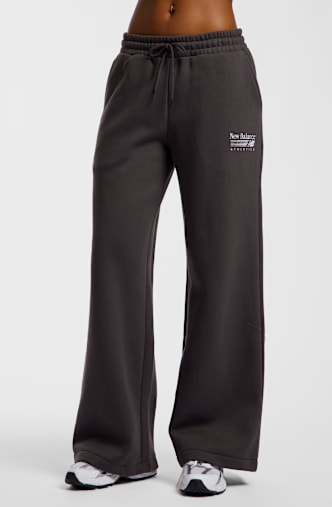 New Balance Trackside Fleece pantaloni della tuta donna Grigio