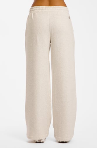 New Balance Trackside Fleece Damen Trainerhose Offwhite