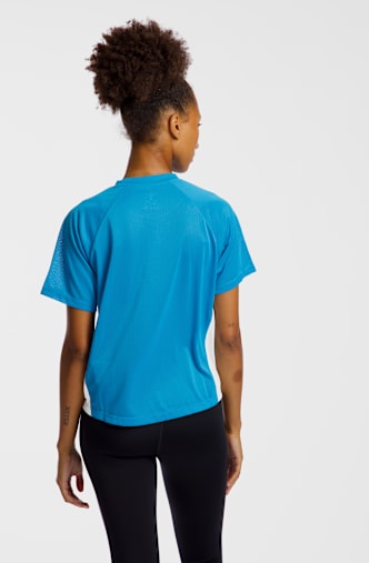 New Balance Viz-Tech Run t-shirt donna Turchese