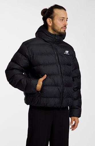 New Balance Boston Puffer veste d'hiver hommes Noir