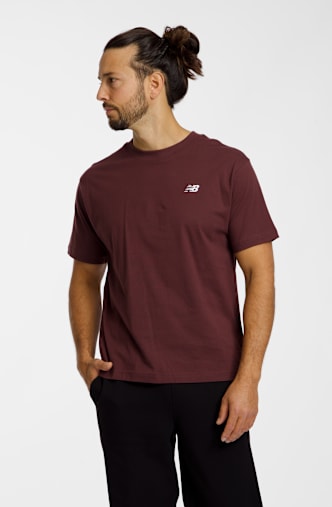 New Balance Sport Essentials Small Logo t-shirt uomo Marrone