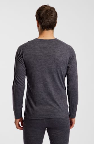 ALBRIGHT Merino Herren Thermo Longsleeve Grau