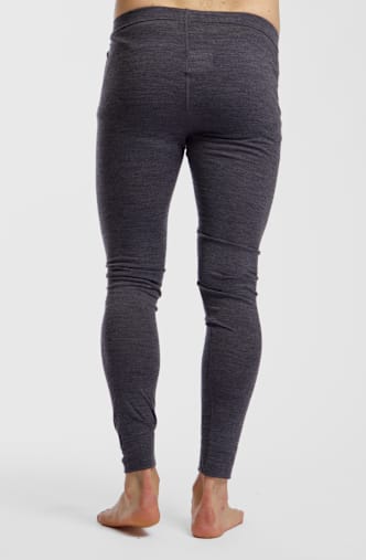 ALBRIGHT Merino Herren Thermohose Grau