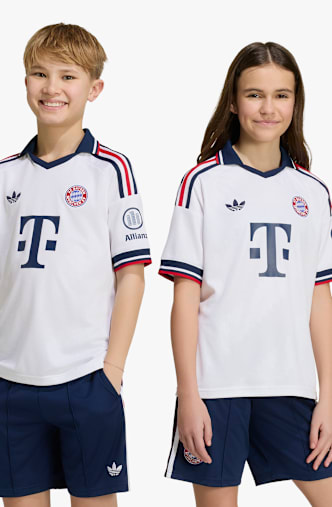 adidas FC Bayern München Away Replica Kinder Fussballtrikot 26/27 Weiss