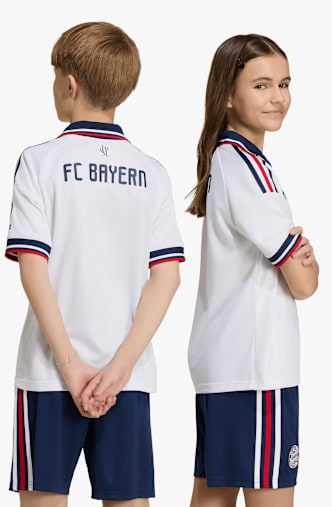 adidas FC Bayern München Away Replica Kinder Fussballtrikot 26/27 Weiss
