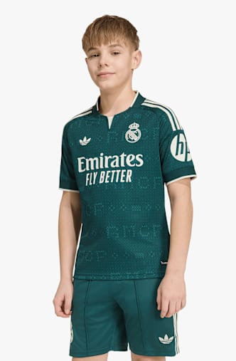 adidas Real Madrid Away Replica Kinder Fussballtrikot 26/27 Grün