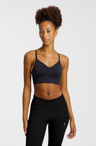 Odlo Seamless Low Padded Damen Sport-BH Schwarz