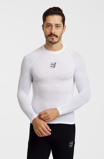 Compressport 3D Thermo Winter longsleeve uomo Bianco