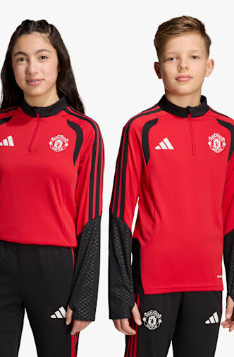 adidas Manchester United Tiro 26/27 longsleeve bambini Rosso