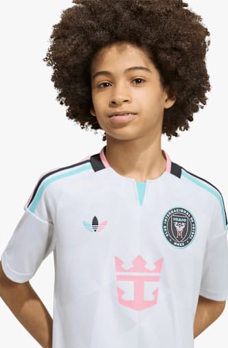 adidas Inter Miami 3rd Replica Messi Kinder Fussballtrikot 26/27 Weiss