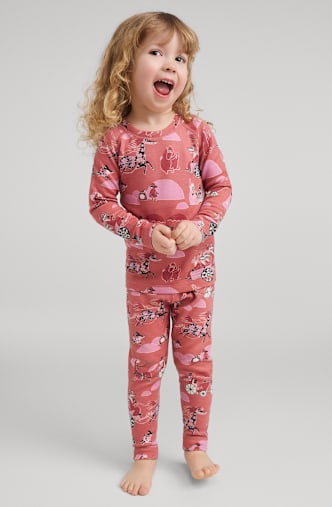 reima Moomin Trivsam Mini set de sous-vêtements thermiques enfants Rouge