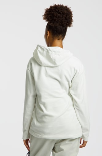 BEACH MOUNTAIN Fleece Damen Hoodie Weiss