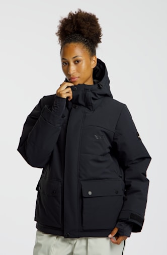 BEACH MOUNTAIN giacca da snowboard donna Nero