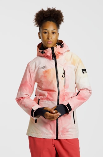BEACH MOUNTAIN Damen Snowboardjacke Silber