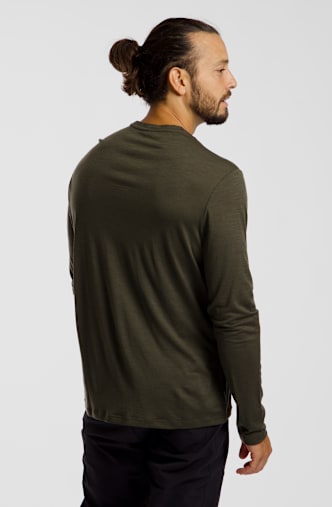 icebreaker Merino 150 Tech Lite Aoraki Explorer longsleeve hommes Vert