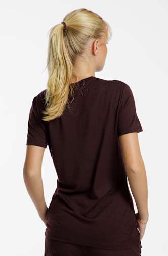 icebreaker Merino 150 Tech Lite Peaceful Pass Damen T-Shirt Braun