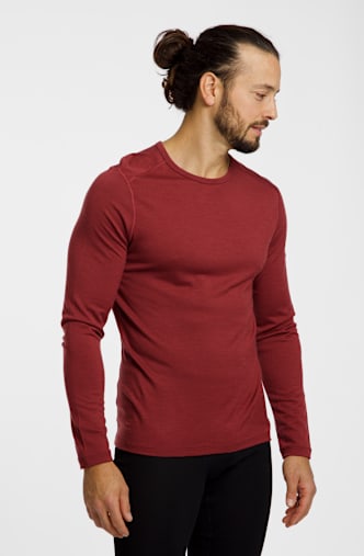 icebreaker Men Merino 200 Oasis maglia a maniche lunghe uomo Rosso