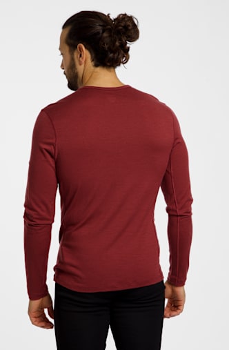 icebreaker Men Merino 200 Oasis LS Crewe hommes Rouge
