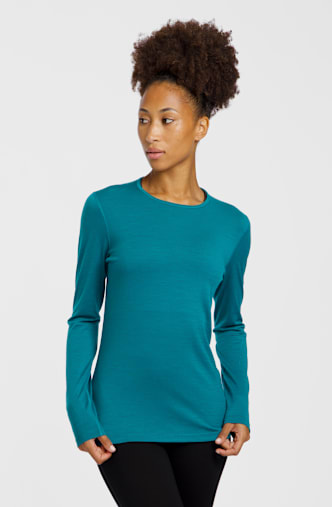 icebreaker Merino 200 Oasis maniche lunghe termica donna Verde