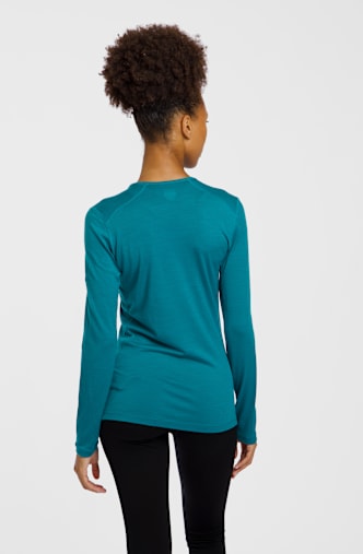 icebreaker Merino 200 Oasis maniche lunghe termica donna Verde
