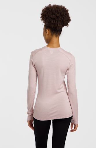 icebreaker Merino 260 Tech maniche lunghe termica donna Rosa