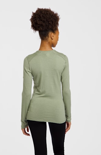 icebreaker Merino 260 Tech maniche lunghe termica donna Verde