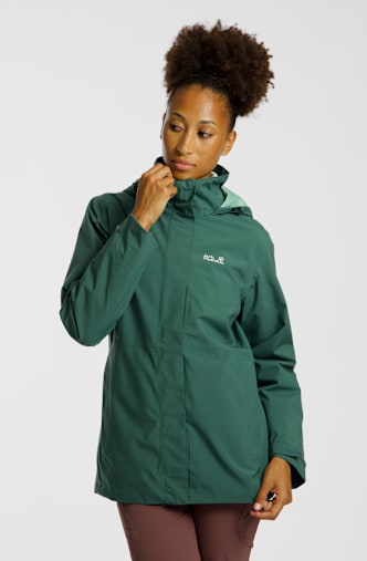 Jack Wolfskin Rotwand 3in1 Damen Outdoorjacke Grün