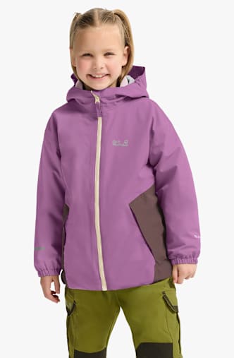 Jack Wolfskin Iceland 3in1 giacca outdoor bambini Pink