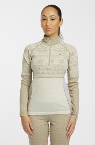 Kari Traa Vilma Merino Half-Zip manche longue thermique femmes Couleur Non Définie