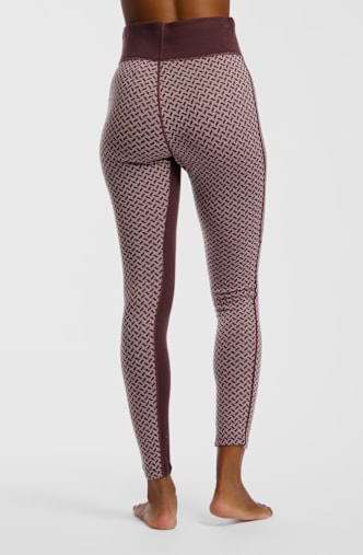 Kari Traa Smekker Merino High Waist leggings termici donna Beige