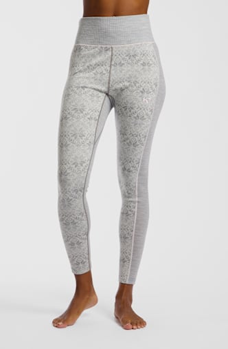 Kari Traa Anna Merino High Waist leggings termici donna Grigio